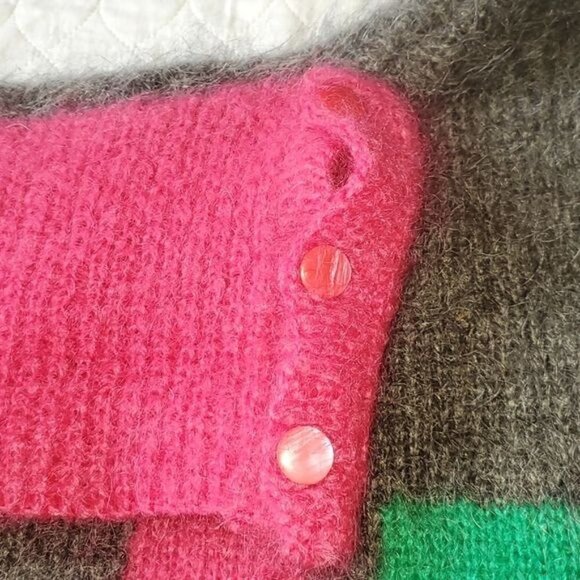 Vintage Handmade by Neva McIntosh Royal Mile Edinburgh Heavy Wool Sz L Sweater - Picture 8 of 9